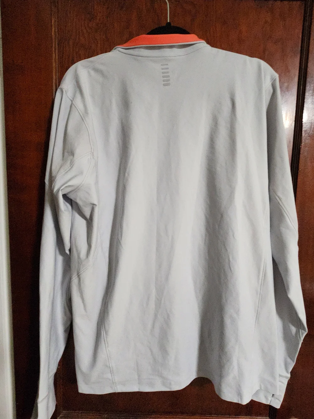 Under Armour Men's XL Tech 1/2 Zip Pullover Jacket Gray Orange